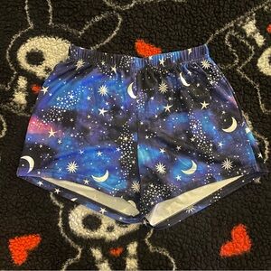 Star Print Pajama Shorts